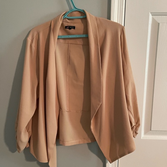 Women's Tan Open-Front Jacket - Picture 1 of 1